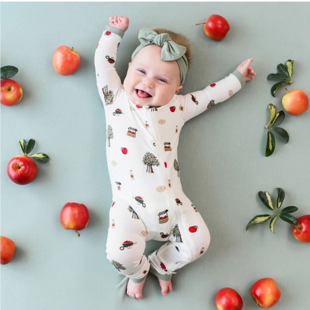 Kyte baby Apple Orchard‎ zippered Footie size 2T NWT in packaging